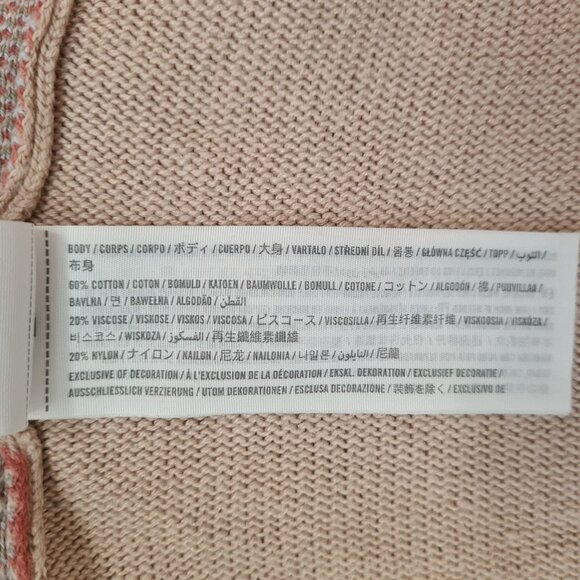 Hollister Women Cardigan V Neck Knit Fabric Cropped Length Ribbed Trims Size M - Picture 7 of 10